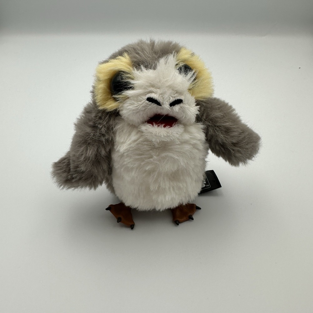 Disney Parks Star Wars Talking Toddler Porg Magnetic Shoulder Plush READ